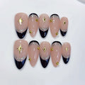 Celestial Noir by Gattina, luxury hand-crafted press-on nails