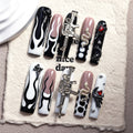Rebel Heart by Gattina, luxury hand-crafted press-on nails