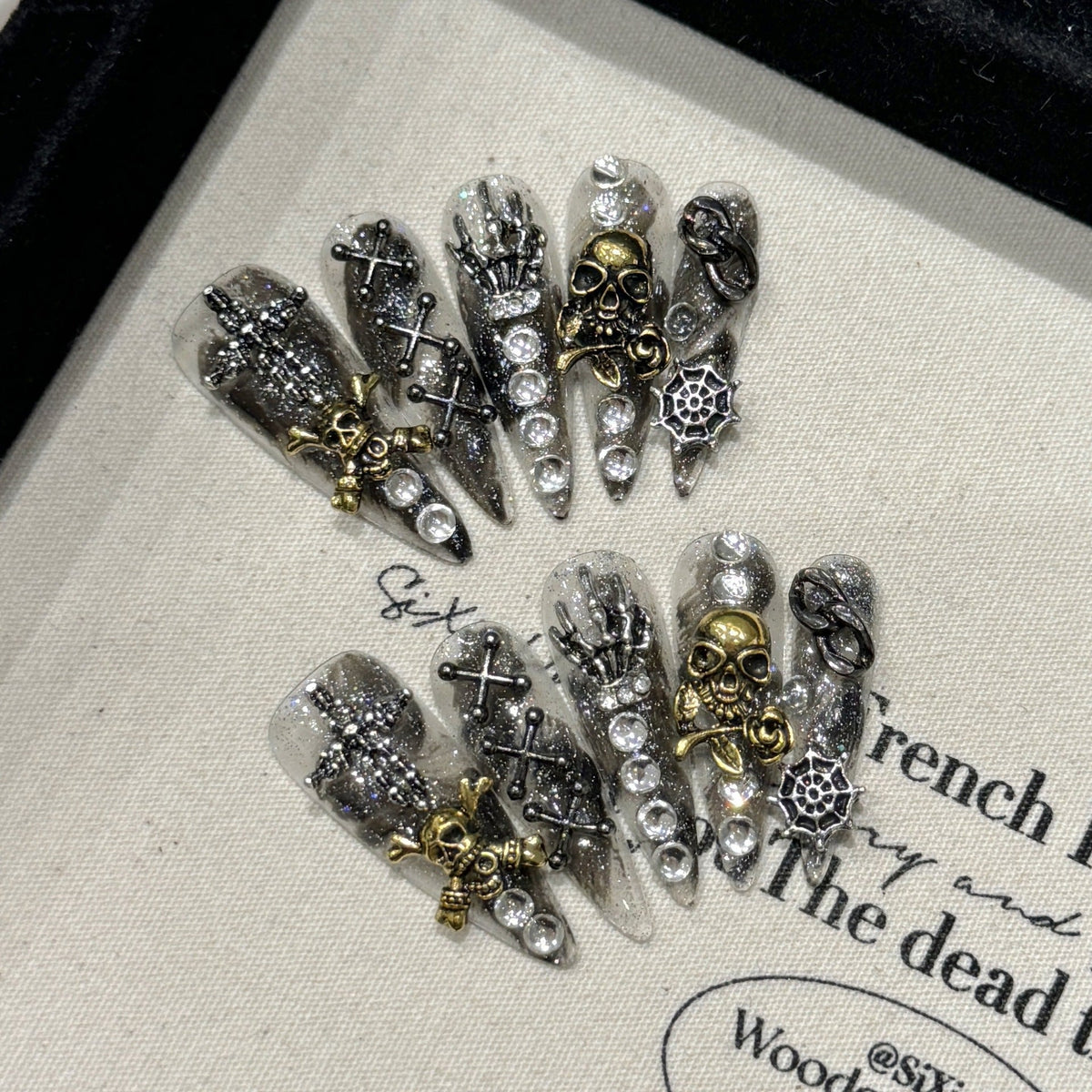 Relic by Gattina, luxury hand-crafted press-on nails