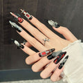 Love Curse by Gattina, luxury hand-crafted press-on nails