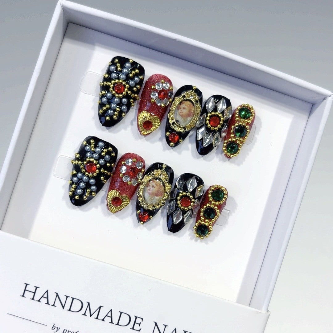 Prima Donna by Gattina, luxury hand-crafted press-on nails