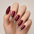 Moulin Rouge by Gattina, luxury hand-crafted press-on nails