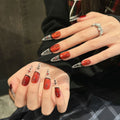 Bride of Dracula by Gattina, luxury hand-crafted press-on nails