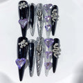 Violetta by Gattina, luxury hand-crafted press-on nails