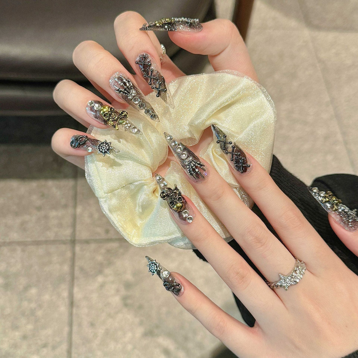 Relic by Gattina, luxury hand-crafted press-on nails