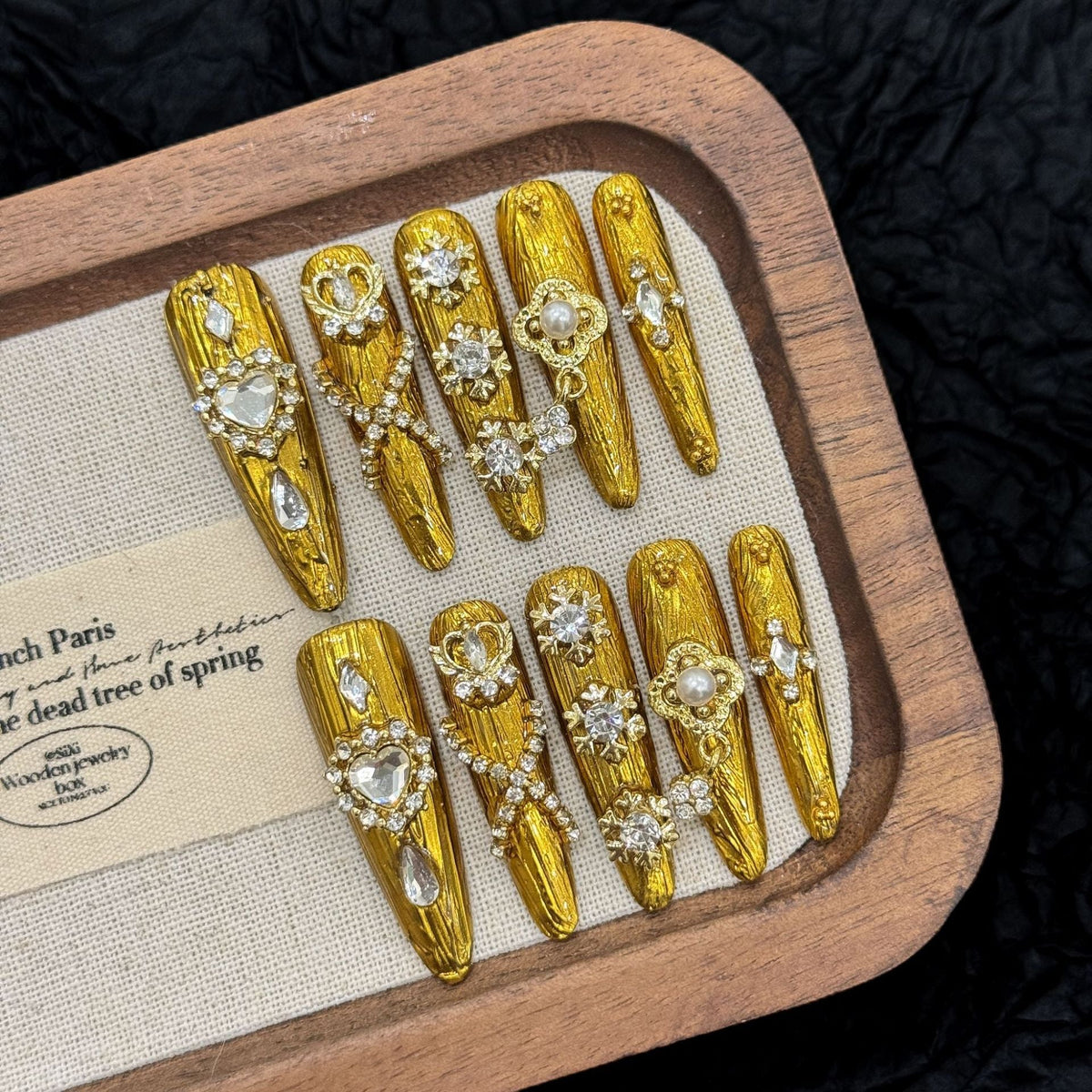 Versailles by Gattina, luxury hand-crafted press-on nails