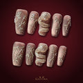 Desert Serpent by Gattina, luxury hand-crafted press-on nails