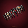 Gothic Blood Romance by Gattina, luxury hand-crafted press-on nails
