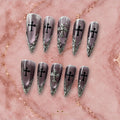 Knight-Mare by Gattina, luxury hand-crafted press-on nails