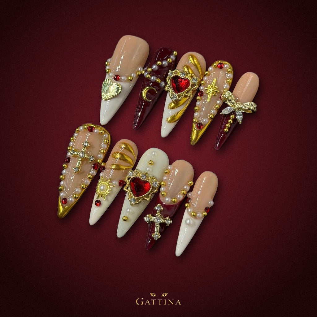 La Divina by Gattina, luxury hand-crafted press-on nails