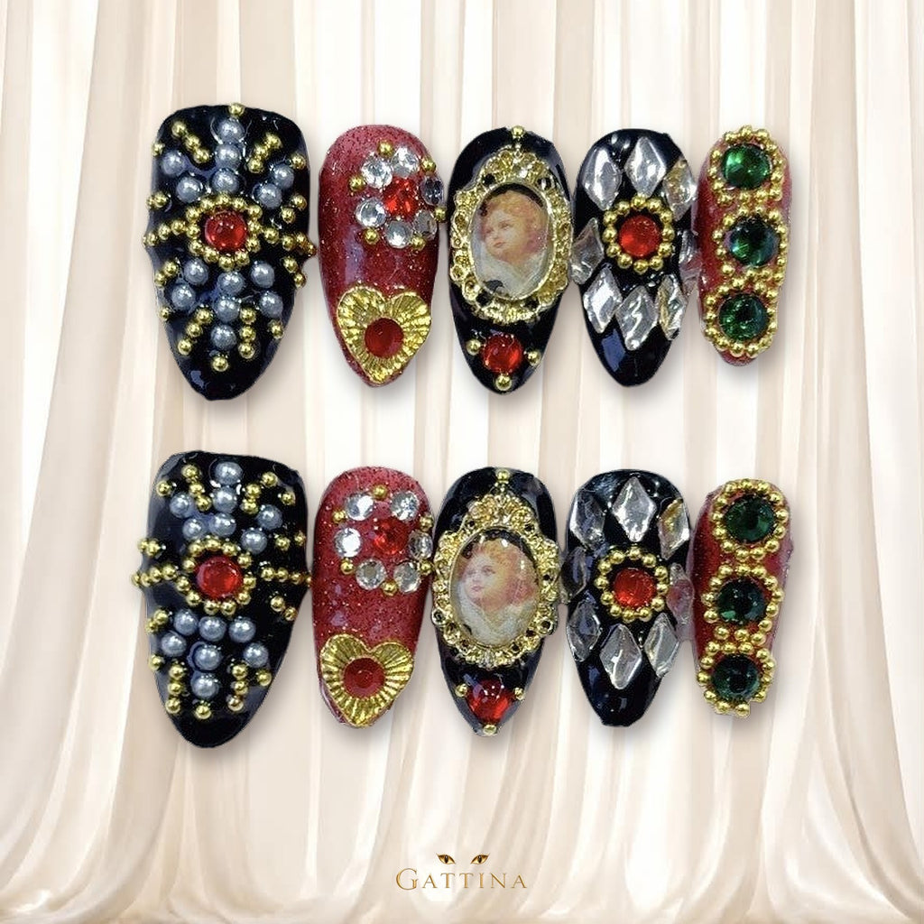 Prima Donna by Gattina, luxury hand-crafted press-on nails