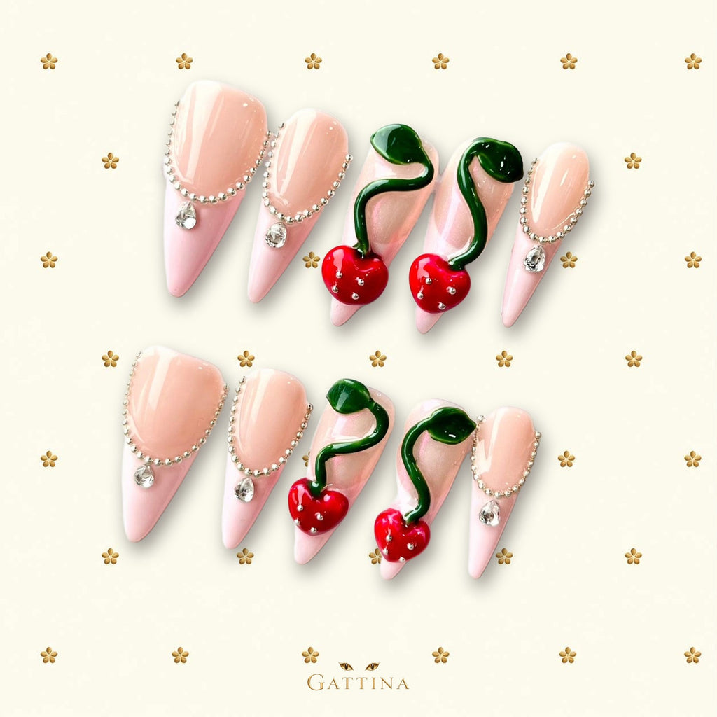 She’s Famous by Gattina, luxury hand-crafted press-on nails