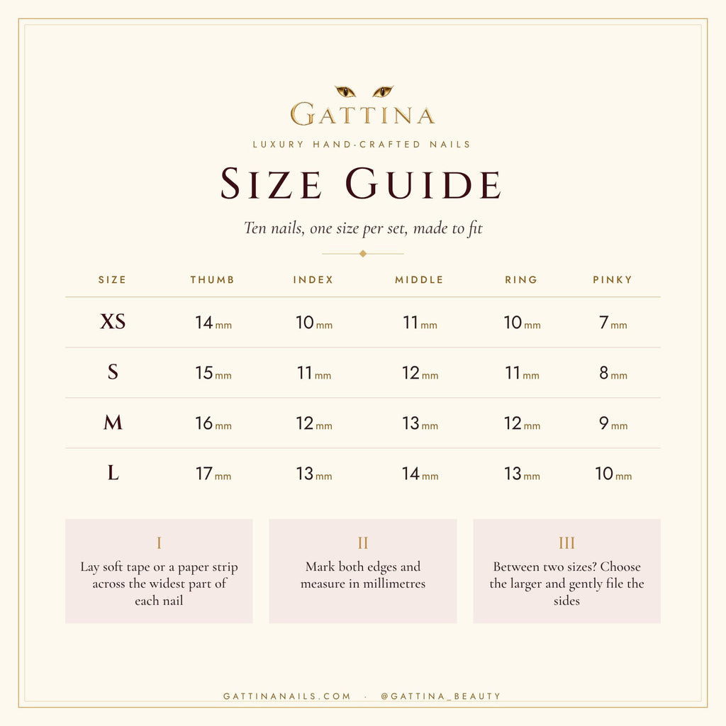 Gattina size guide